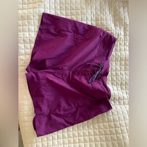 Title nine incrediboardie board shorts in deep plum/purple/fig color - size 10